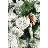 Árbol de Navidad Nieve Piñas Z Blanco Nieve 120x210cm de Piso