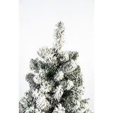 Árbol de Navidad Nevado Verde y Blanco Nieve 120x210cm de Piso