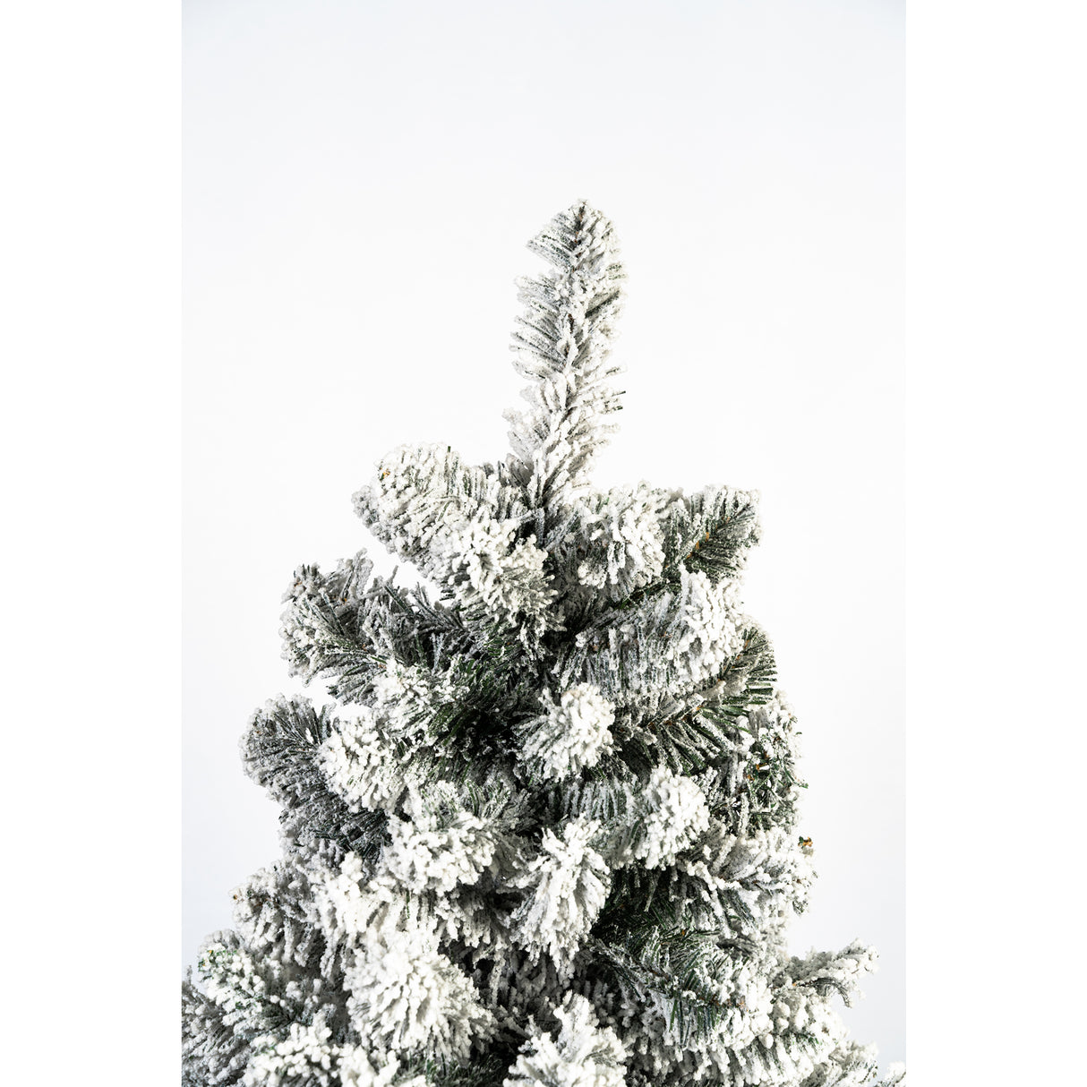 Árbol de Navidad Nevado Verde y Blanco Nieve 135x240cm de Piso
