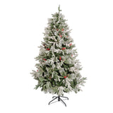 Árbol de Navidad Piña Fruta Verde y Blanco 105x180cm de Piso