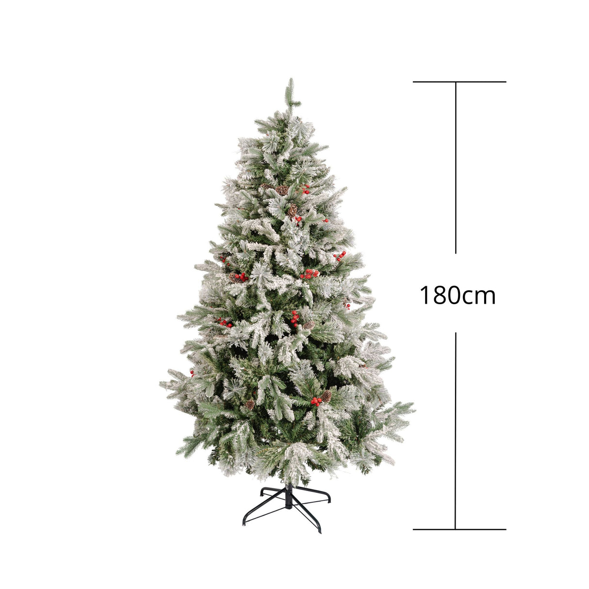 Árbol de Navidad Piña Fruta Verde y Blanco 105x180cm de Piso