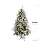 Árbol de Navidad Piña Fruta Verde y Blanco 105x180cm de Piso