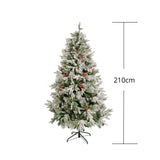 Árbol de Navidad Piña Fruta Verde y Blanco 120x210cm de Piso