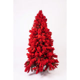 Árbol de Navidad Piña Gamuzado Rojo 105x180cm de Piso