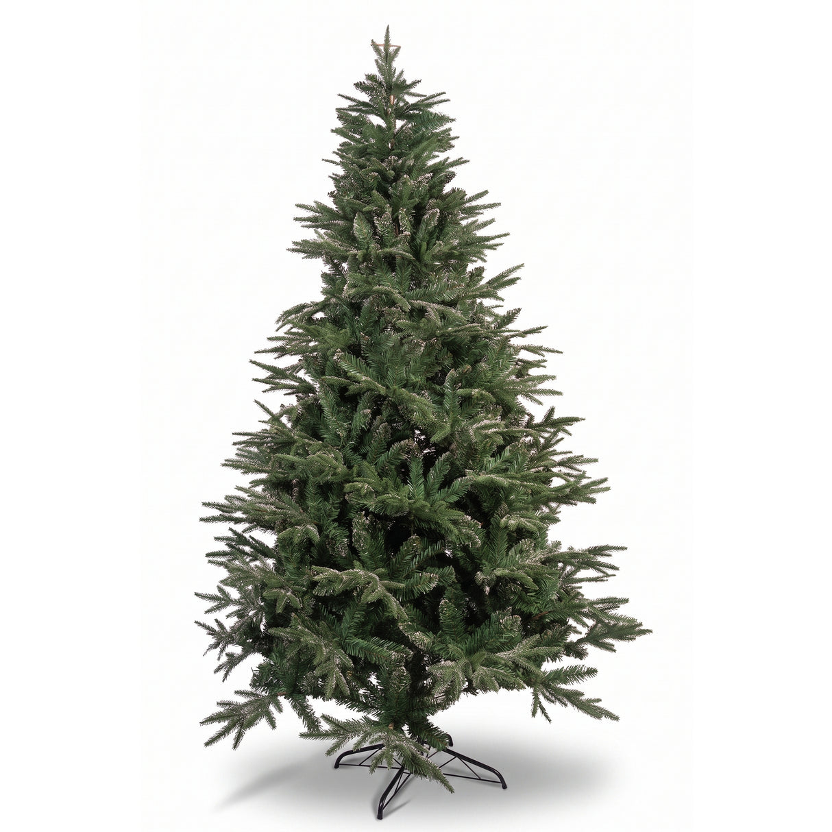 Árbol de Navidad Escarchado Verde y Plata 135x240cm de Piso