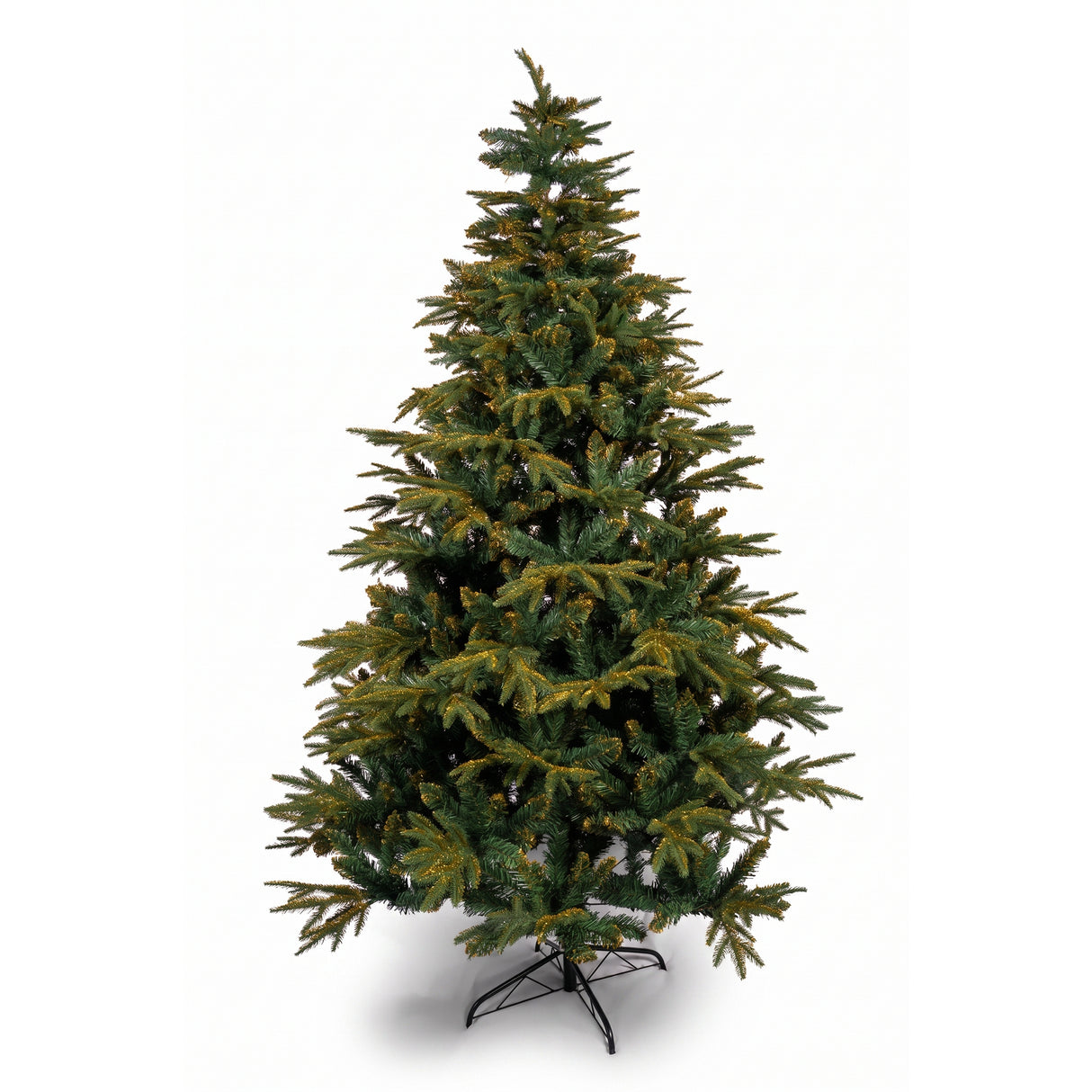 Árbol de Navidad Escarchado Verde y Dorado 105x180cm de Piso