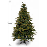 Árbol de Navidad Escarchado Verde y Dorado 135x240cm de Piso