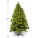 Árbol de Navidad Gamuzado Verde Limón 120x210cm de Piso