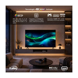 Televisor Kalley Google TV LED Negro 4K 2160P 95.72x60.91cm de 43" Pulgadas Smart con Wifi y Bluetooth