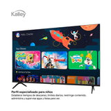 Televisor Kalley Google TV QLED Negro Full HD 1080P 95.5x60.8cm de 43" Pulgadas Smart con Wifi y Bluetooth
