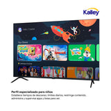 Televisor Kalley Google TV LED Negro 4K 2160P 111.1x71.07cm de 50" Pulgadas Smart con Wifi y Bluetooth