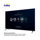 Televisor Kalley Google TV QLED Negro 4K UHD 2160P 166.7x102.6cm de 75" Pulgadas Smart con Wifi y Bluetooth