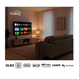 Televisor Kalley Google TV QLED Negro 4K UHD 2160P 166.7x102.6cm de 75" Pulgadas Smart con Wifi y Bluetooth