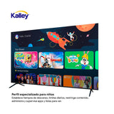 Televisor Kalley Google TV QLED Negro 4K UHD 2160P 166.7x102.6cm de 75" Pulgadas Smart con Wifi y Bluetooth