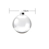 Bola Navideña Pet Transparente Transparente 10x10cm con Acabado Brillante Reutilizable