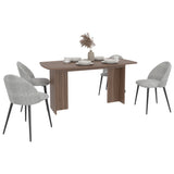 Mesa de Comedor Bangkok Avellana 156x75.6cm de Cuatro Puestos sin Sillas y con Patas