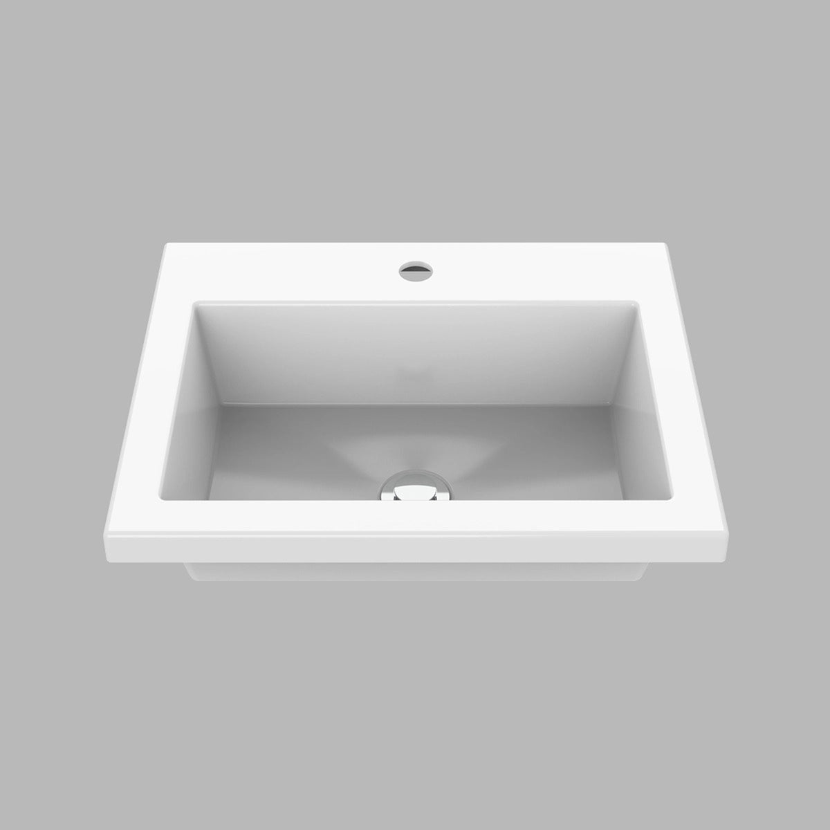 Kit Mueble con Lavamanos Oslo Nardo y Blanco 61.8x47.4cm Individual con Dos Cajones