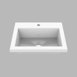 Kit Mueble con Lavamanos Oslo Blanco 61.8x47.4cm Individual con Dos Cajones