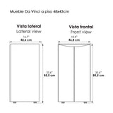 Kit Mueble con Lavamanos Oslo Mitte Tambo y Blanco 46.8x42.4cm Individual