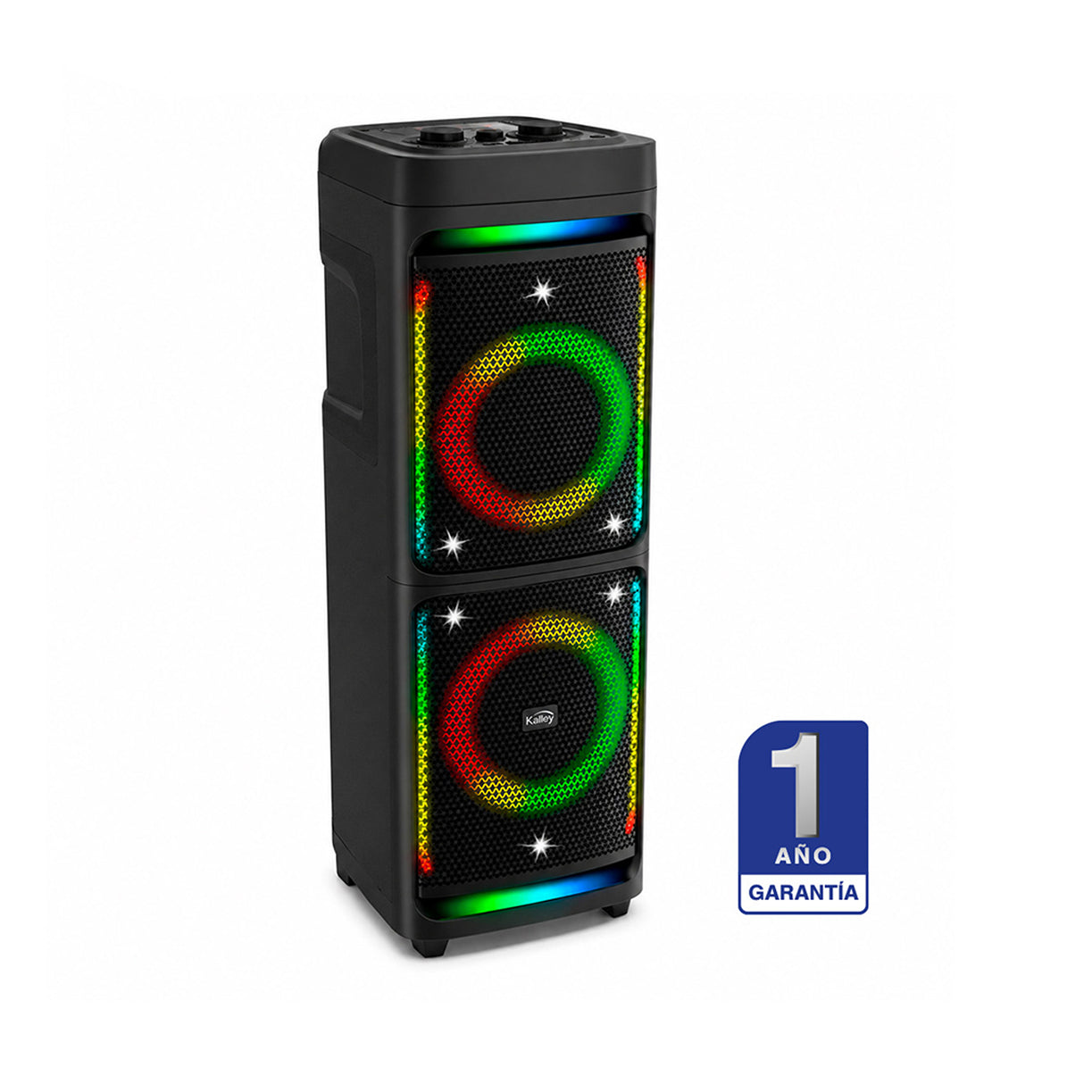 Torre de Sonido Kalley Negro Mate 37.4x100.1cm con Control Remoto