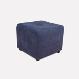 Puff Valencia Azul 46x41cm de Un Puesto Antifluido sin Apoya Brazos
