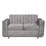 Sofá Sevilla Gris 80x80cm de Dos Puestos Antifluido con Apoya Brazos