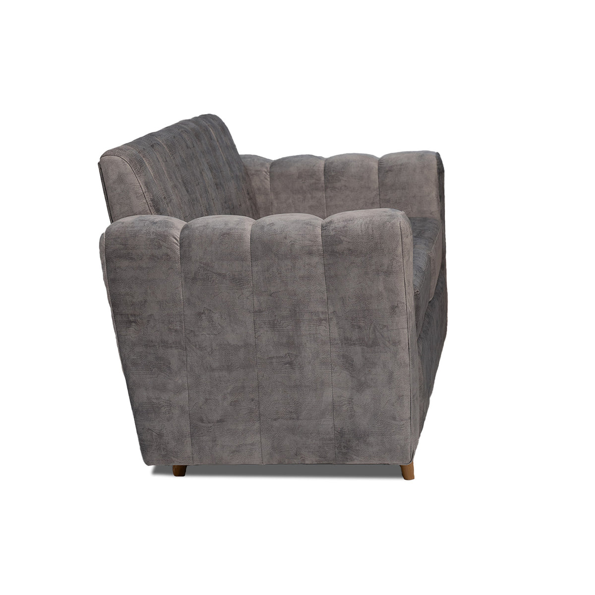 Sofá Sevilla Gris 80x80cm de Dos Puestos Antifluido con Apoya Brazos