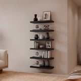 Set de 2 Repisas Shelf Wengue 60x3.8cm Rectangulares