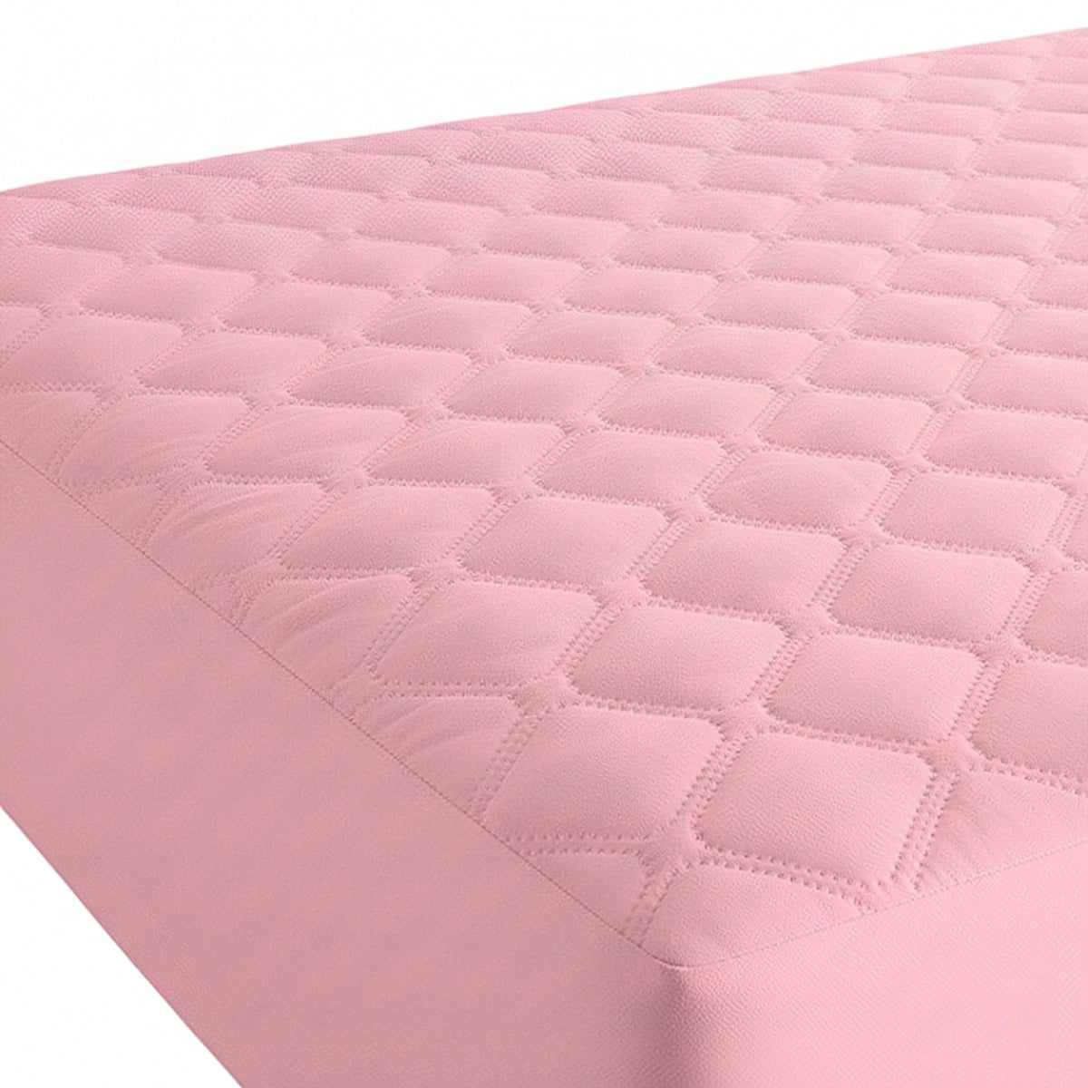 Protector de Colchón Transpirable Rosa para Colchón Sencillo 100 X 190 Cm Acolchado 300 Hilos