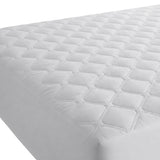 Protector de Colchón Transpirable Blanco para Colchón Semidoble 120 X 190 Cm Acolchado 300 Hilos