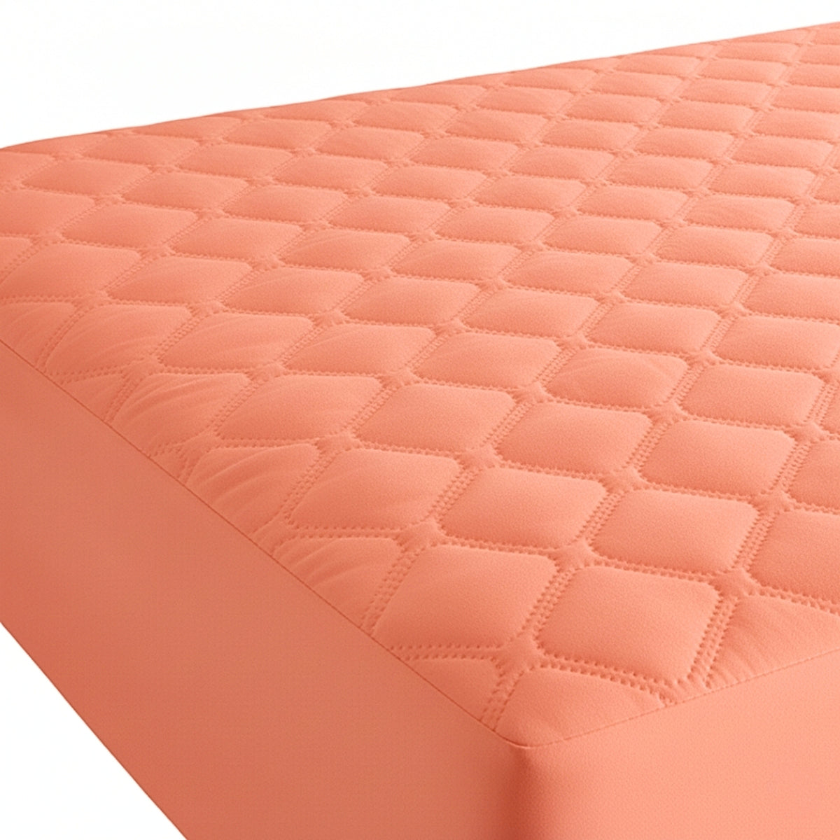 Protector de Colchón Transpirable Coral para Colchón Queen 160 X 190 Cm Acolchado 300 Hilos
