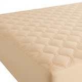 Protector de Colchón Transpirable Beige para Colchón King 200 X 200 Cm Acolchado 300 Hilos