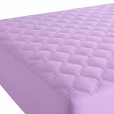 Protector de Colchón Transpirable Lila para Colchón King 200 X 200 Cm Acolchado 300 Hilos