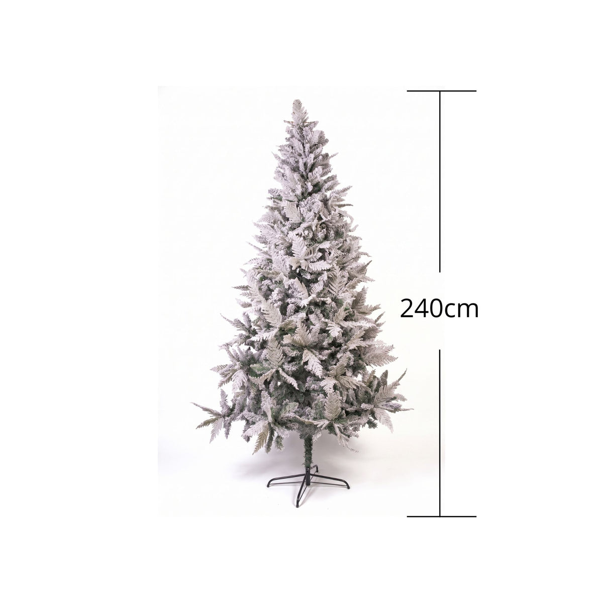 Árbol de Navidad Nieve Z Verde y Blanco Nieve 135x240cm de Piso