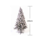 Árbol de Navidad Nieve Z Verde y Blanco Nieve 135x240cm de Piso