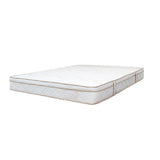 Colchón Prana Blanco y Beige Doble 140 X 190 Cm Medio Suave Hipoalergénico