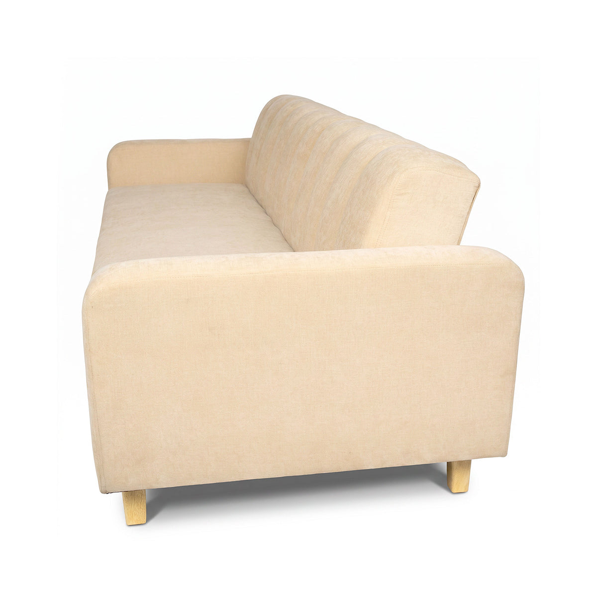 Sofá Cama Salamanca Beige 108x92cm de Tres Puestos Reclinable Antifluido con Apoya brazos
