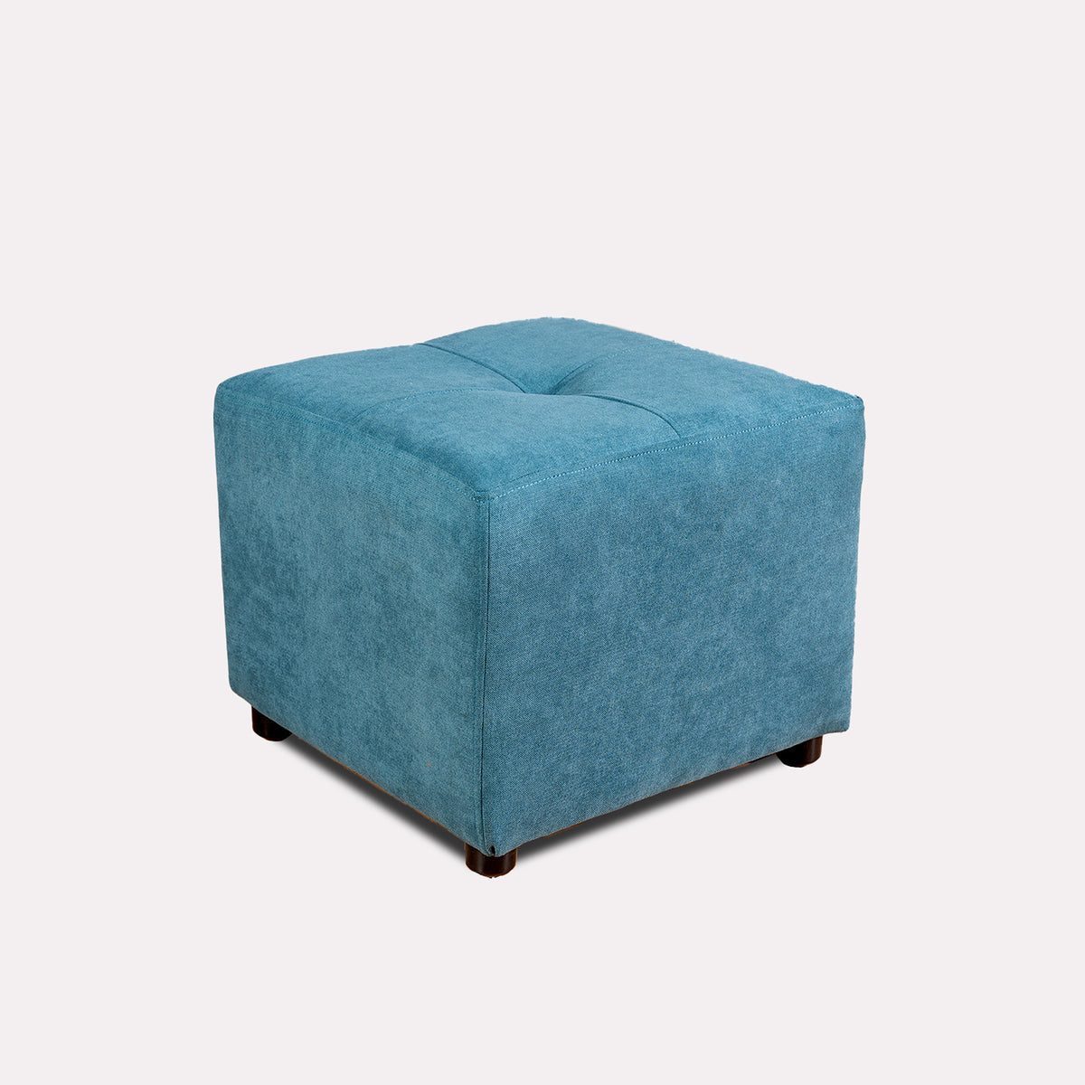 Puff Valencia Aqua 46x41cm de Un Puesto Antifluido sin Apoya brazos