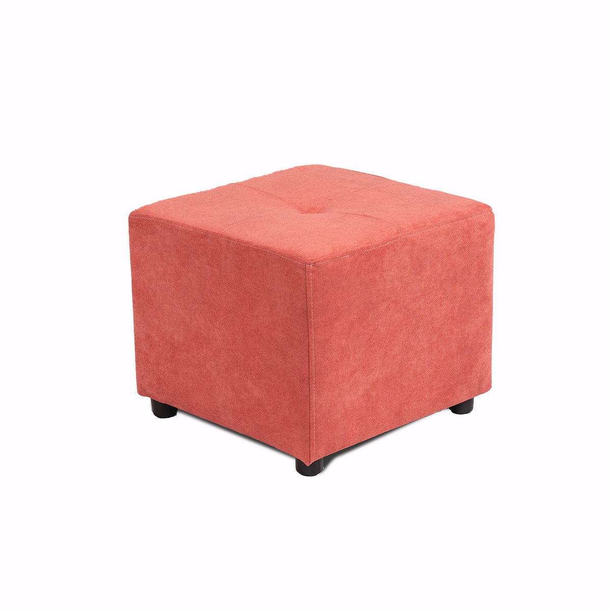 Puff Valencia Guayaba 46x41cm de Un Puesto Antifluido sin Apoya brazos