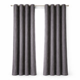 Cortina Blackout Jacquard Gris 300x230cm Fondo Entero