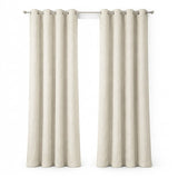 Cortina Blackout Jacquard Beige 300x230cm Fondo Entero