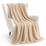 Cobija Beige 230x190cm Fondo Entero Muy Suave