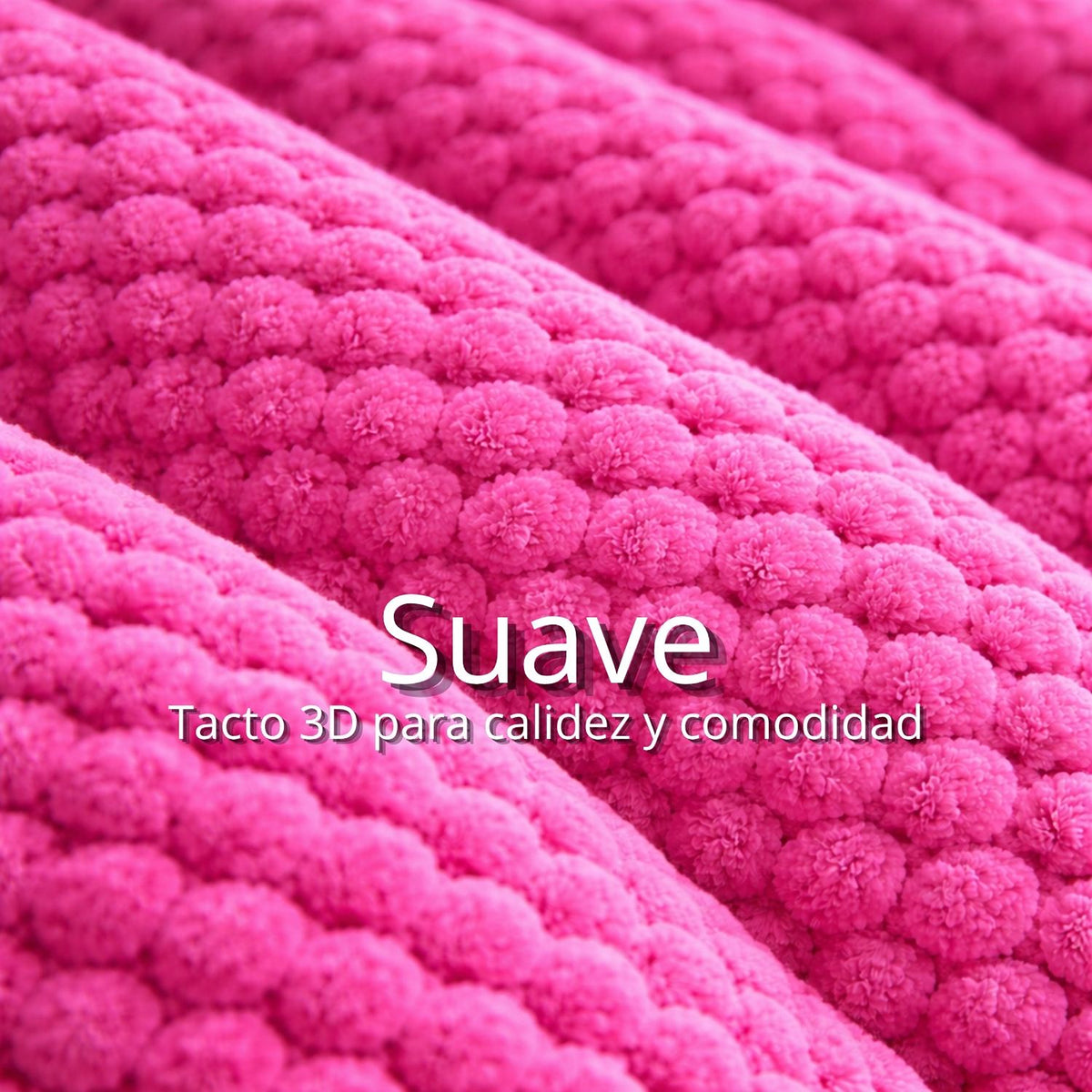 Cobija Fucsia 230x190cm Fondo Entero Muy Suave