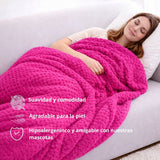 Cobija Fucsia 230x190cm Fondo Entero Muy Suave