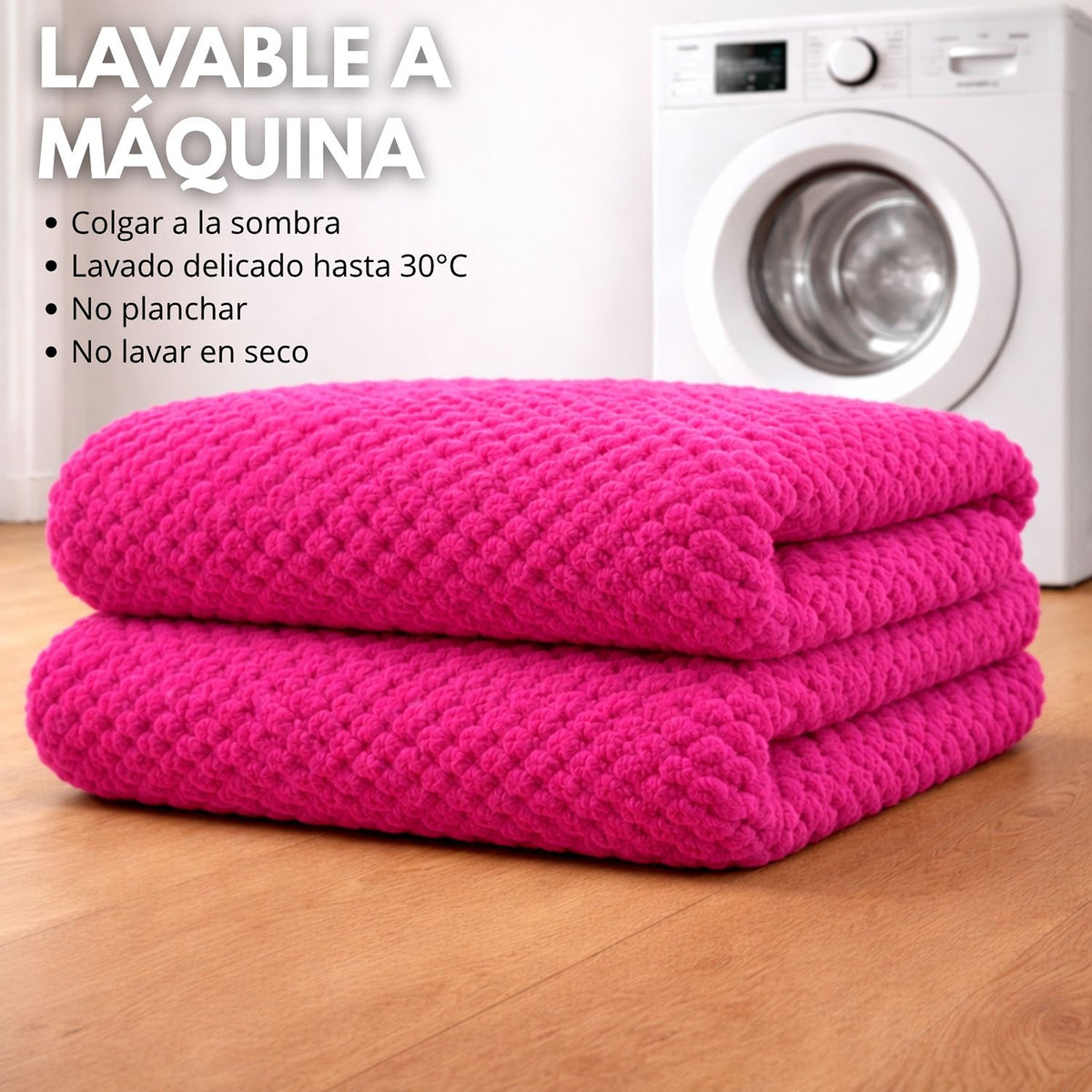 Cobija Fucsia 230x190cm Fondo Entero Muy Suave