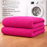 Cobija Fucsia 230x190cm Fondo Entero Muy Suave