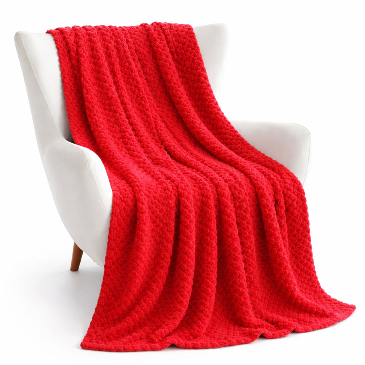 Cobija Rojo 230x190cm Fondo Entero Muy Suave