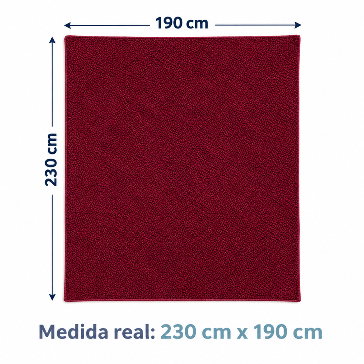 Cobija Vinotinto 230x190cm Fondo Entero Muy Suave