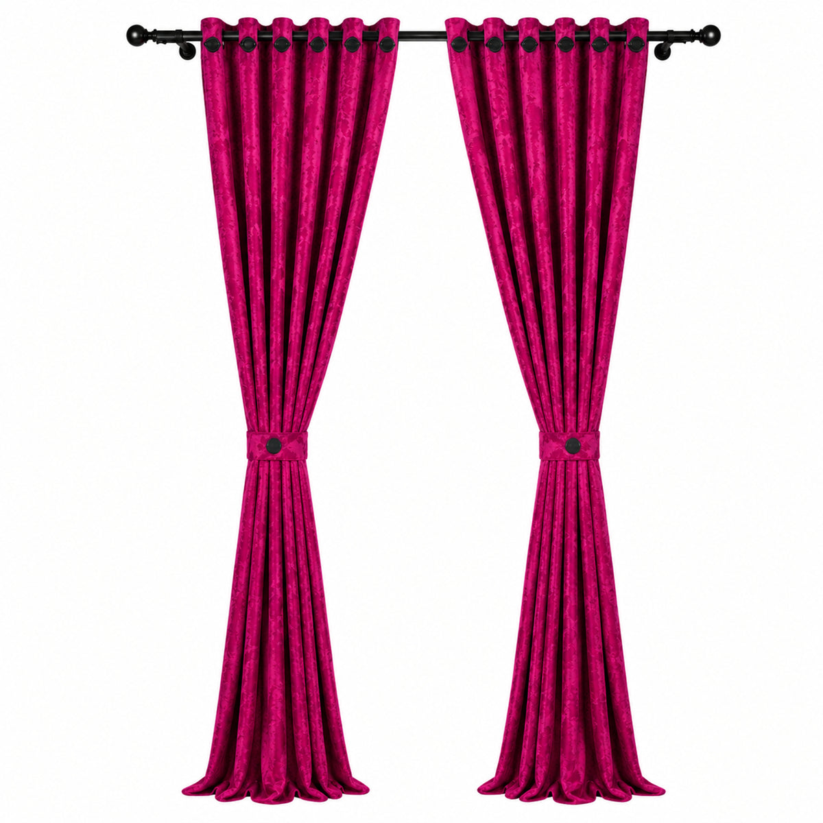 Cortina Jacquard Fucsia 280x200cm de Figuras