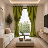 Cortina Jacquard Verde 280x200cm de Figuras